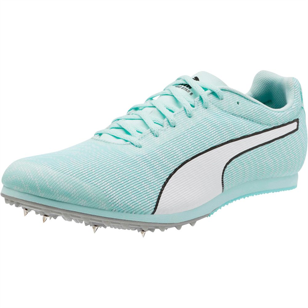Puma evoSPEED Star 6 Férfi Szöges Cipő - Világos Türkiz/Fehér ( Hungary - ZDJVA5402 )